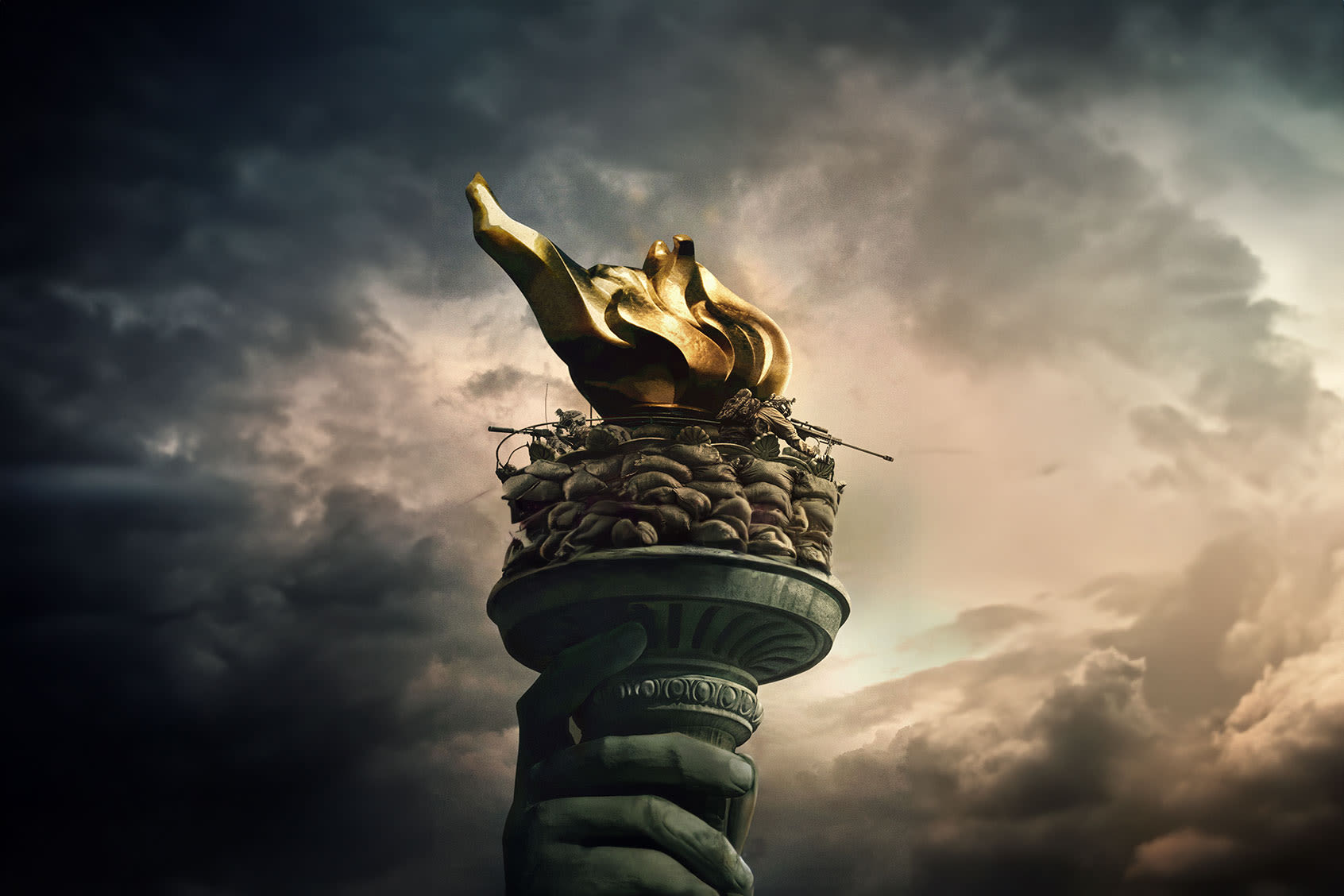 A history of the Statue of Liberty getting destroyed or distorted in movie posters