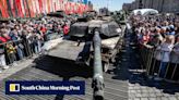 Russia parades Western ‘trophy’ tanks captured in Ukraine war