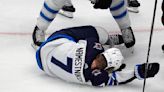 Jets forward Vladislav Namestnikov suffers a fractured cheekbone after a puck hit him in the face