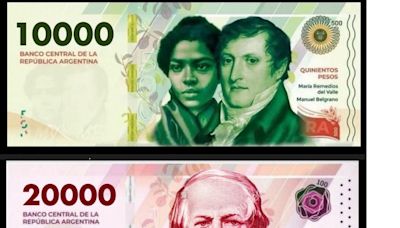 Argentina pone en circulación los billetes de 10.000 pesos ante alta inflación