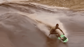 Surfer Rides “Willy Wonka” Wave in Hawaii (Clip)