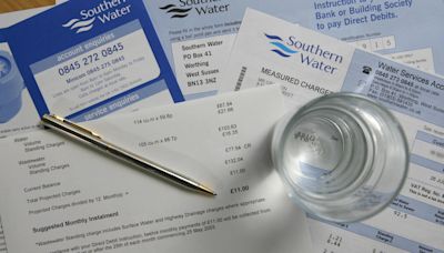 Household water bills to rise by £19 a year under draft proposals