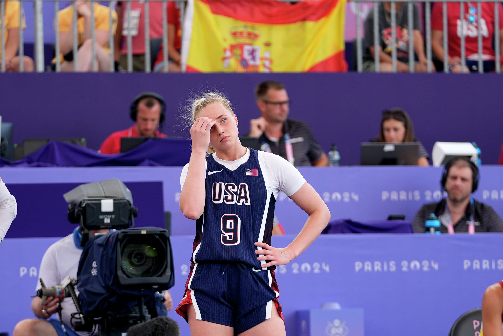 Team USA loses to Spain in women's 3x3 basketball at Paris Olympics, moves to bronze medal game