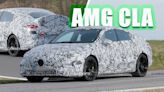 Electric Mercedes-AMG CLA Shows Off Big Brakes And Bigger Ducktail Spoiler