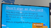 Exclusive: Amazon instructs New York workers 'don't sign' union cards