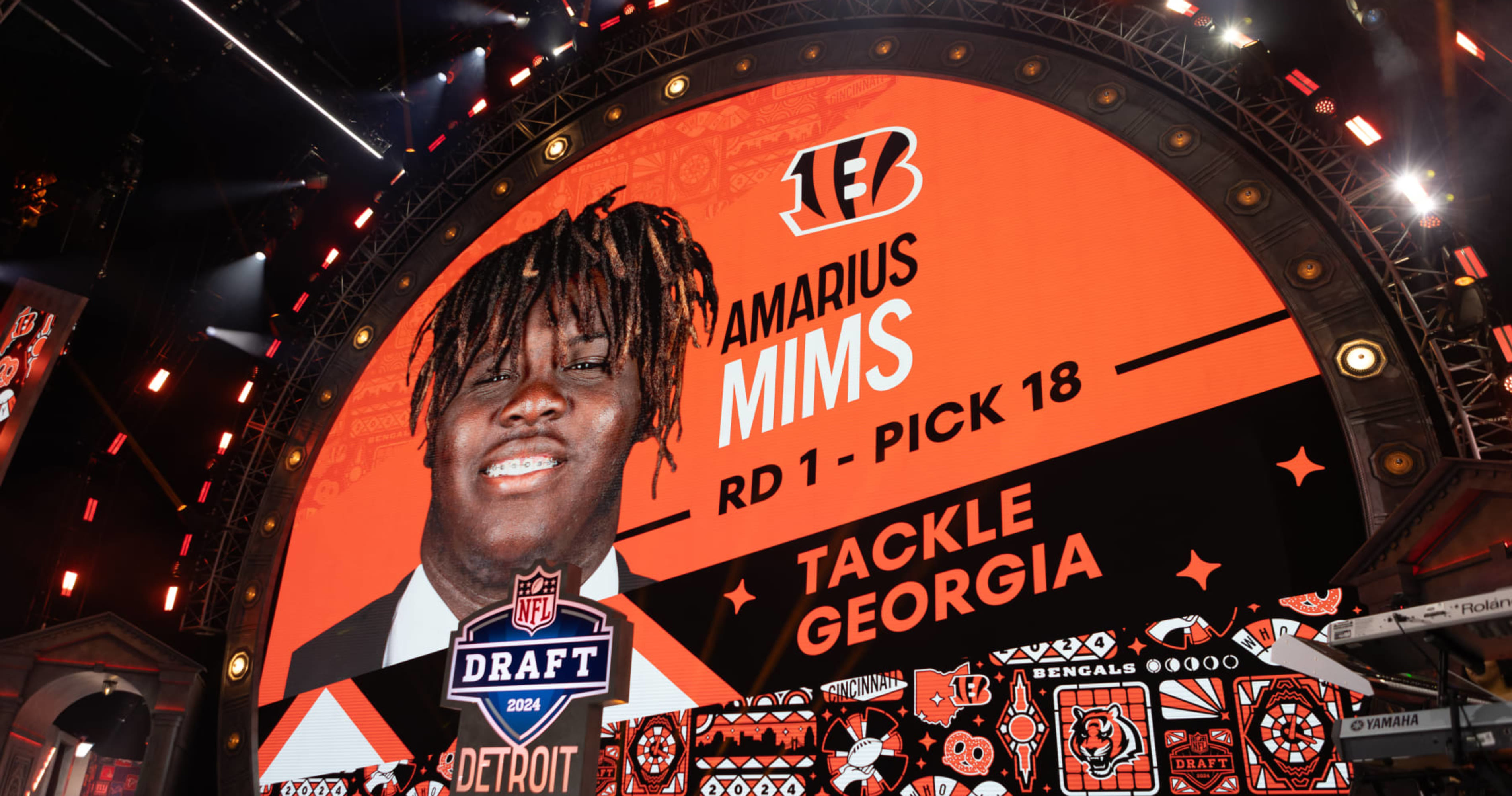 Bengals' Amarius Mims Responds to Nick Saban Calling Him Out for Georgia Career