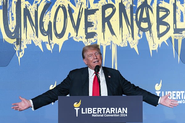 Trump, accustomed to friendly crowds, confronts repeated booing during Libertarian convention speech | Chattanooga Times Free Press