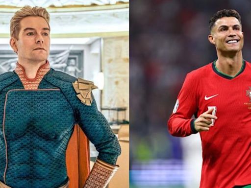 Cristiano Ronaldo es comparado con Homelander y el actor que lo interpreta tiene una inesperada reacción