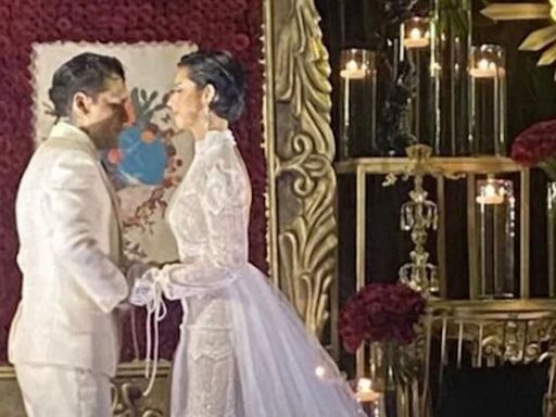 Primeras fotografías de la boda privada de Ángela Aguilar y Christian Nodal en Morelos