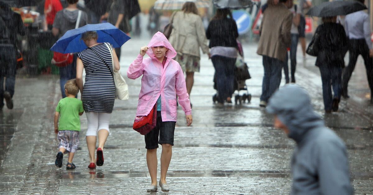 UK storm alert with Britain facing two-week rain deluge as heatwave collapses