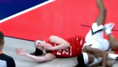 Caitlin Clark Takes Elbow To Face During Game, Where's The Flagrant?!