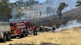 Crystal Fire burns 25-30 acres of vegetation in St. Helena near Silverado Trail in Napa County