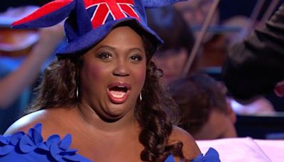 Soprano Angel Blue charms Last Night of the Proms audience