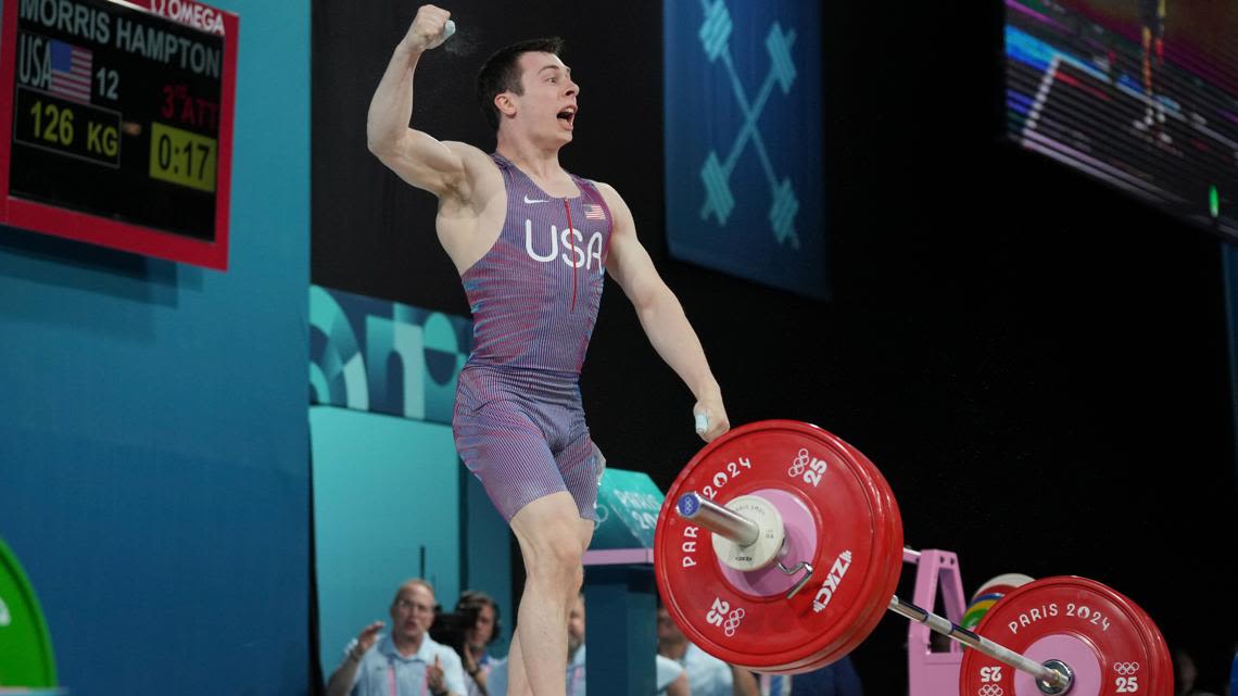 Marietta's Hampton Morris claims bronze medal in weightlifting at Paris Olympics