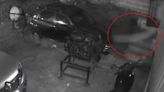 Moment mystery ‘fast moving orb’ knocks man out on stairs in chilling CCTV