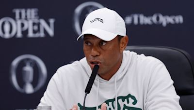 ‘I can still win’: Tiger Woods defiant before The Open at Royal Troon