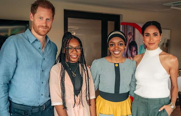 Meghan Markle and Prince Harry Appear in New Footage from Surprise Stop During Nigeria Trip