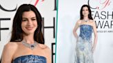 Anne Hathaway Hosts 2023 CFDA Fashion Awards In Chic Two-Piece Denim Outfit