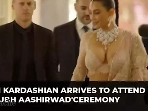 Ambani-Radhika Wedding: Kim Kardashian arrives at Jio World Centre to attend 'Shubh Aashirwad' ceremony