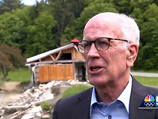 Sen. Peter Welch tours sites in Caledonia County hit hardest during July's floods nearly one year later