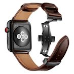 【可開發票】iwatch4表帶真皮適用apple watch SE表帶男女123456代蘋果手表帶iwatch6[