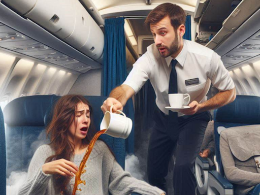Flyer suffers severe burns due to 'scalding hot' tea served amid turbulence, sues JetBlue - Times of India