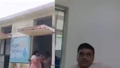 Watch: Two Gwalior School Teachers Fight After One Accused Of Filming Another In Washroom - News18