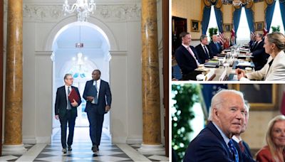 Starmer says UK and US 'strategically aligned' after Biden White House meeting - as leaders brush off Putin threat