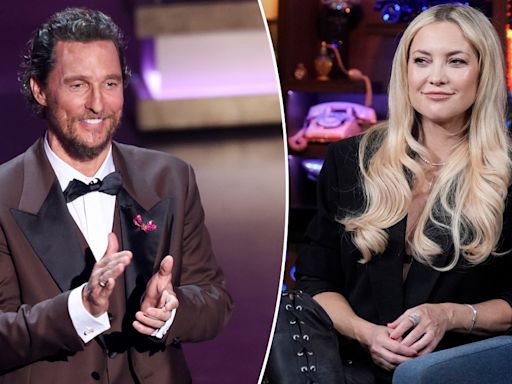 Kate Hudson and Matthew McConaughey both skip deodorant, prefer to go 'au naturale,' actress confirms