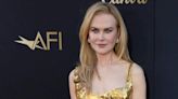 Nicole Kidman Flaunts Her Figure In A Fitted Gold Balenciaga Outfit For AFI Award Gala