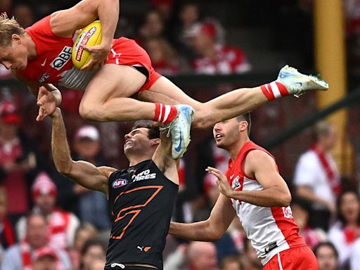 Swans star Isaac Heeney surprised himself with spectacular AFL mark