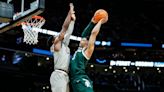 Michigan State's Jaden Akins picks perfect time for 'best game here' — the NCAA tournament