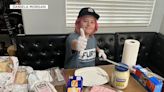 11-year-old passes out meals to those in need in downtown Las Vegas