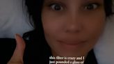 'I just pounded a glass of breast milk': Kourtney Kardashian shocks fans with sickness remedy