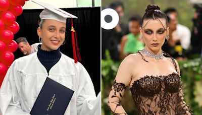Emma Chamberlain Celebrates Her High School Graduation with Wholesome Cap and Gown Pics