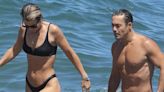 Vogue Williams and Spencer Matthews hit the beach in Marbella