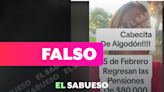 Falso: Las pensiones de la Ley 73 no volverán en febrero