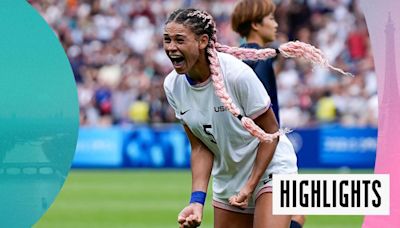 Olympics football highlights: Watch Trinity Rodman's 'terrific' extra time strike sends USA into semi-finals