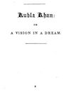 Kubla Khan