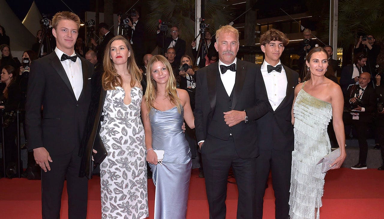 Kevin Costner brings 5 of his kids on work trip, but they ditch him: ‘We came to France to be as a family’