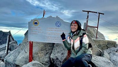 Sherry Ibrahim elated to reach the summit of Mount Kinabalu