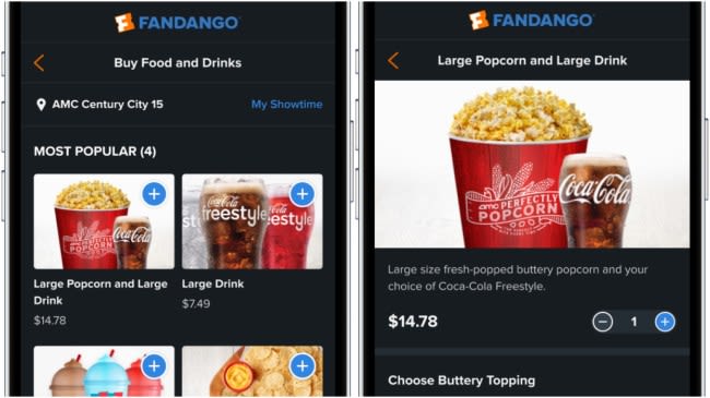 Fandango Will Now Let You Pre-Order Concessions When You Buy Movie Tickets