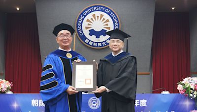 成就傑出！麗明營造董事長吳春山獲頒朝陽科大名譽博士學位