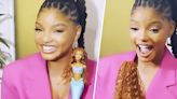 Halle Bailey tears up while revealing her ‘Little Mermaid’ doll: ‘This means so much to me’