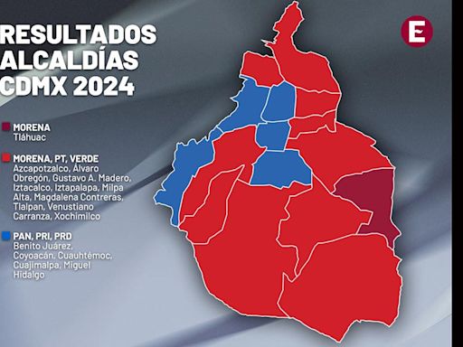 Mapa Político en CDMX: Así quedó la capital tras las elecciones 2024