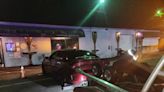 Street racer caught doing doughnuts outside gas station, trying to escape APD