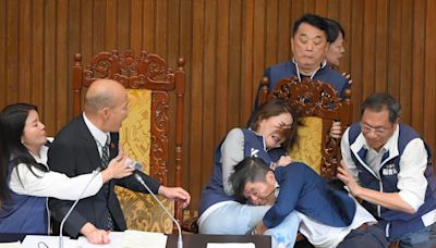 Escándalo en Taiwan: legisladores del oficialismo y la oposición se agarraron a trompadas en plena sesión y uno se robó un proyecto de ley