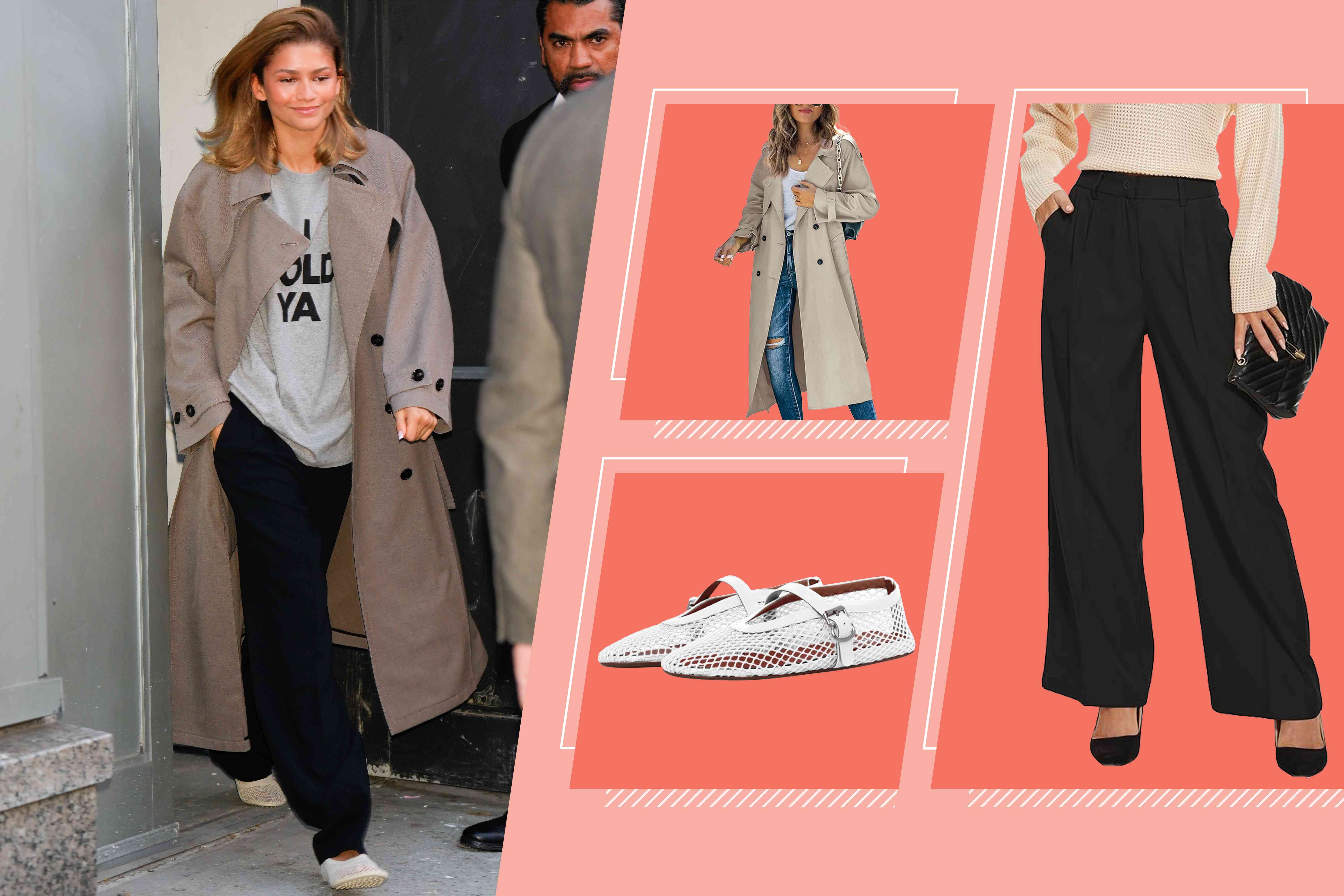 Zendaya Styled Breezy Wide-Leg Pants with the Practical Shoe Celebs Can’t Stop Wearing — Shop Her Look from $18