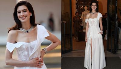Anne Hathaway’s viral GAP shirtdress worn at Bulgari red carpet being sold