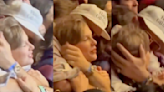 This Video of Travis Kelce Kissing Taylor Swift's Face at Coachella Will Make You Melt